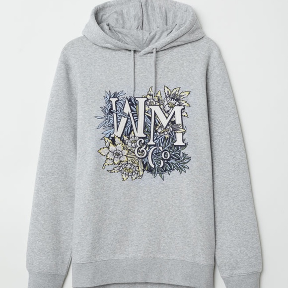 H&M Other - H&M X William Morris & Co Gray Sweatshirt Hoodie